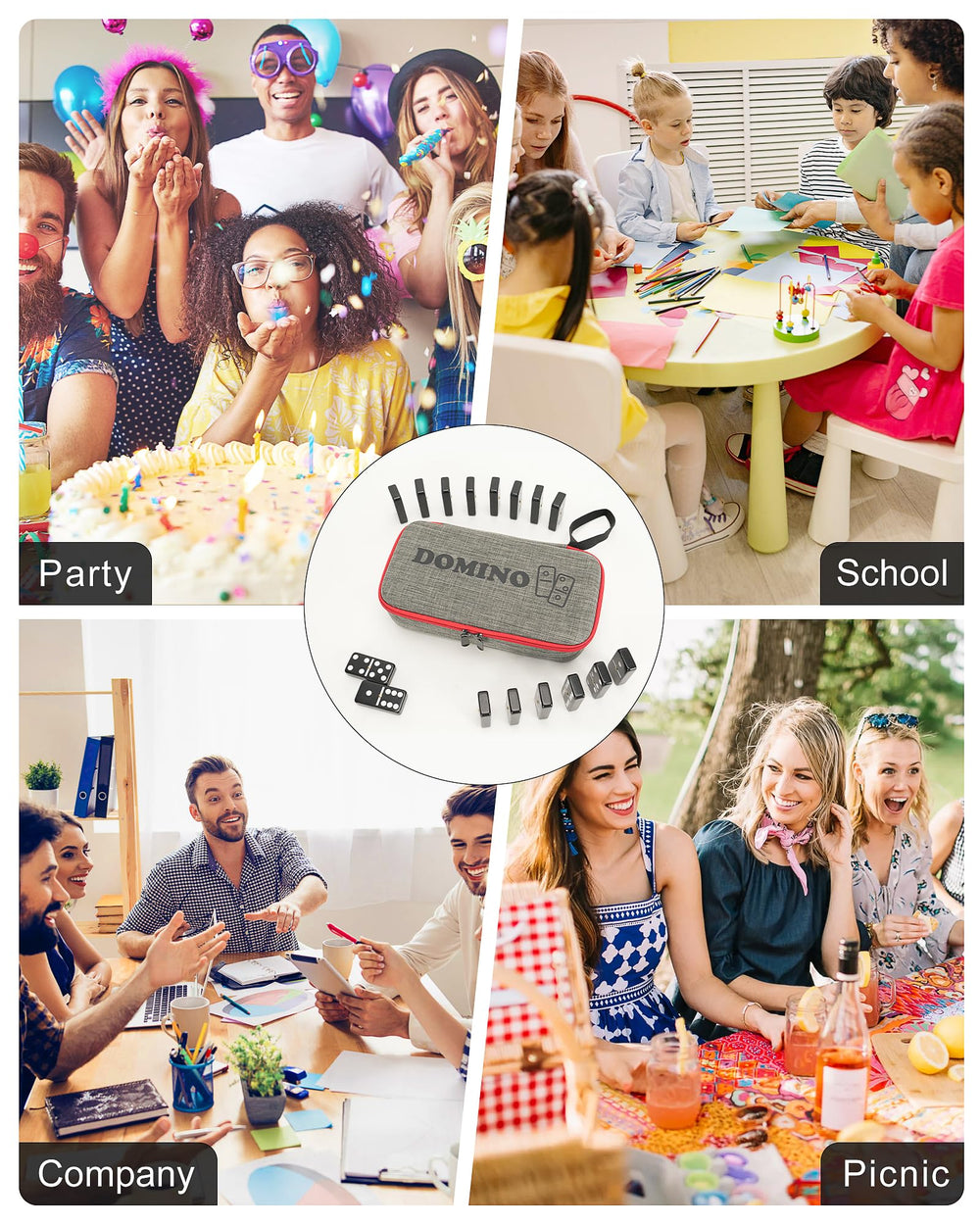 KAILE portable case for on-the-go domino play and easy transport