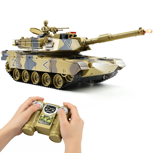 KAIM 1/24 RC Tank front view, rugged build ideal for outdoor play