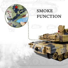 KAIM 1/24 RC Tank smoke effect and lights enhancing realism