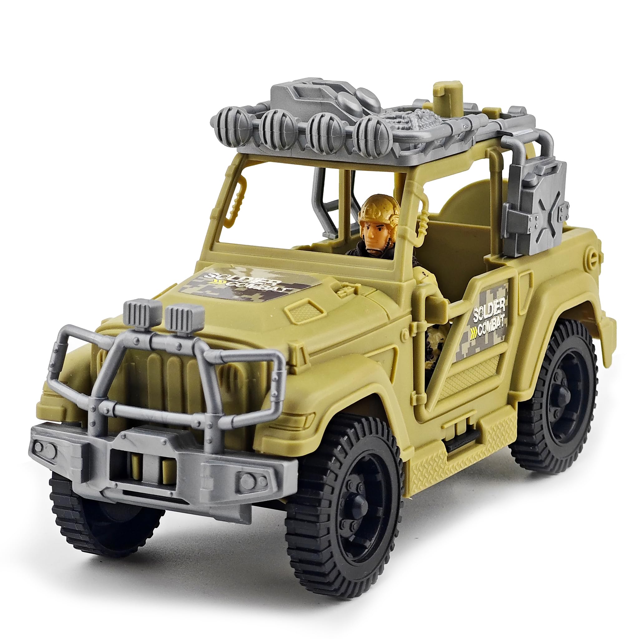 KAIM Army soldier figures 4-pack for cooperative pretend play