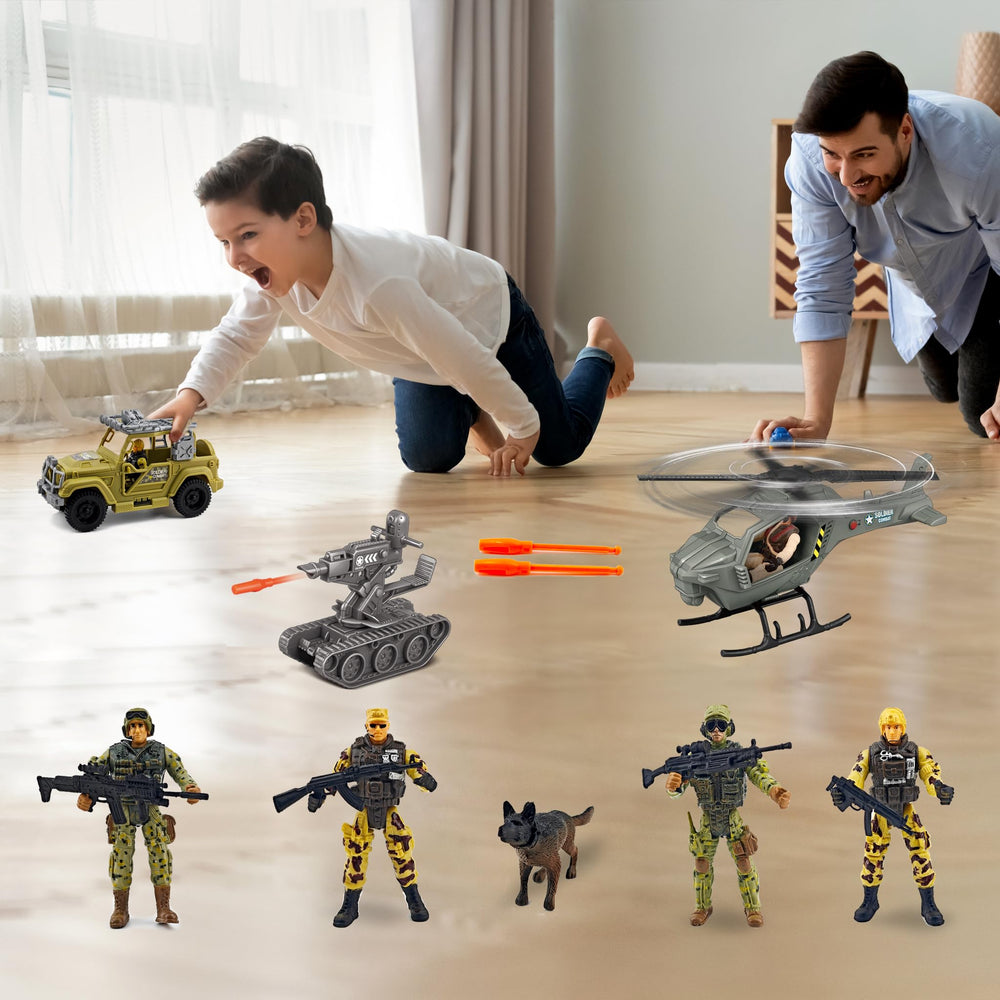 KAIM Army tank toy with action features for imaginative battles