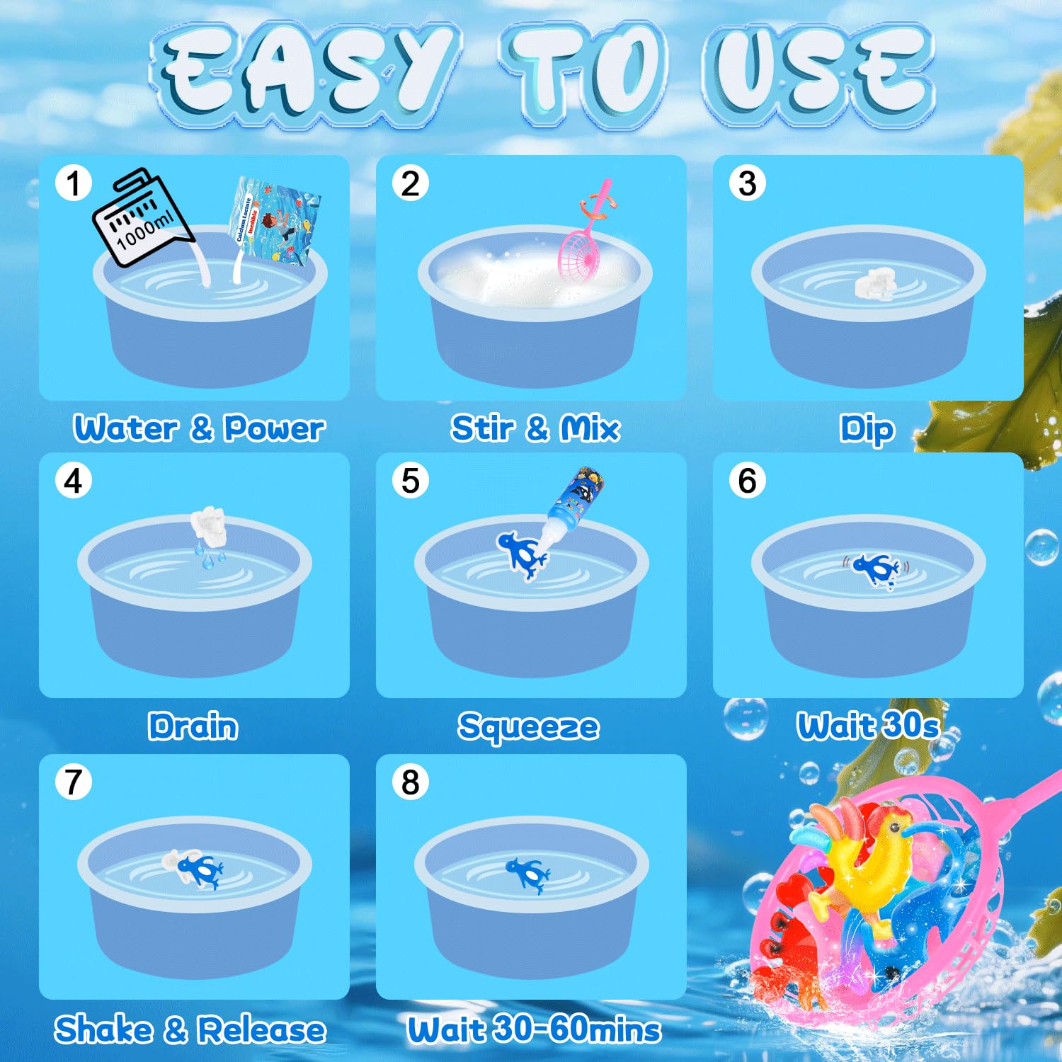 KAISASA Child-friendly instructions guide easy, safe exploration.