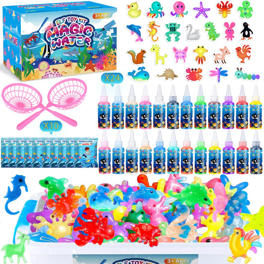 KAISASA Magic Water Elf Toy Kit box showing contents for easy gifting.