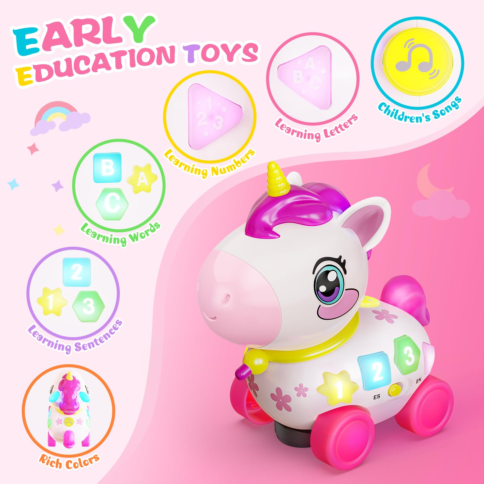 KAISASA Unicorn Toy comes in a gift box, perfect for birthdays.