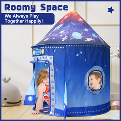 KAIVEE Rocket Ship pop up tent space design invites explore-and-imagine adventures.