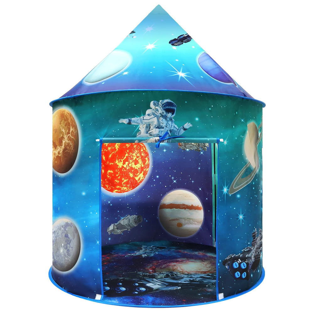 KAIVEE Space World Play Tent ready for easy indoor assembly