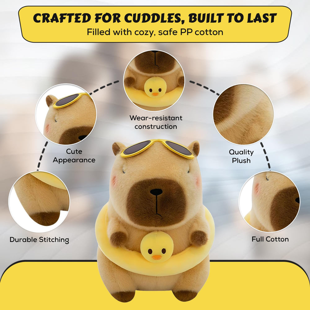 Kaizenjoy capybara plush makes a thoughtful gift for birthdays or holidays.