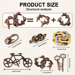KaKeDuJa brain teaser in hand, showcasing compact, portable design.