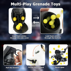KalaDuck foam ammo loaded in rear cap, enabling quick-launch action.