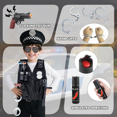 Kaladuck police badge and handcuffs inspire exciting, imaginative police scenes.