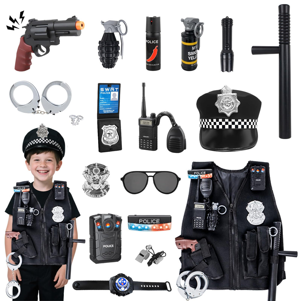 Kaladuck police costume hat for authentic pretend play and comfort.