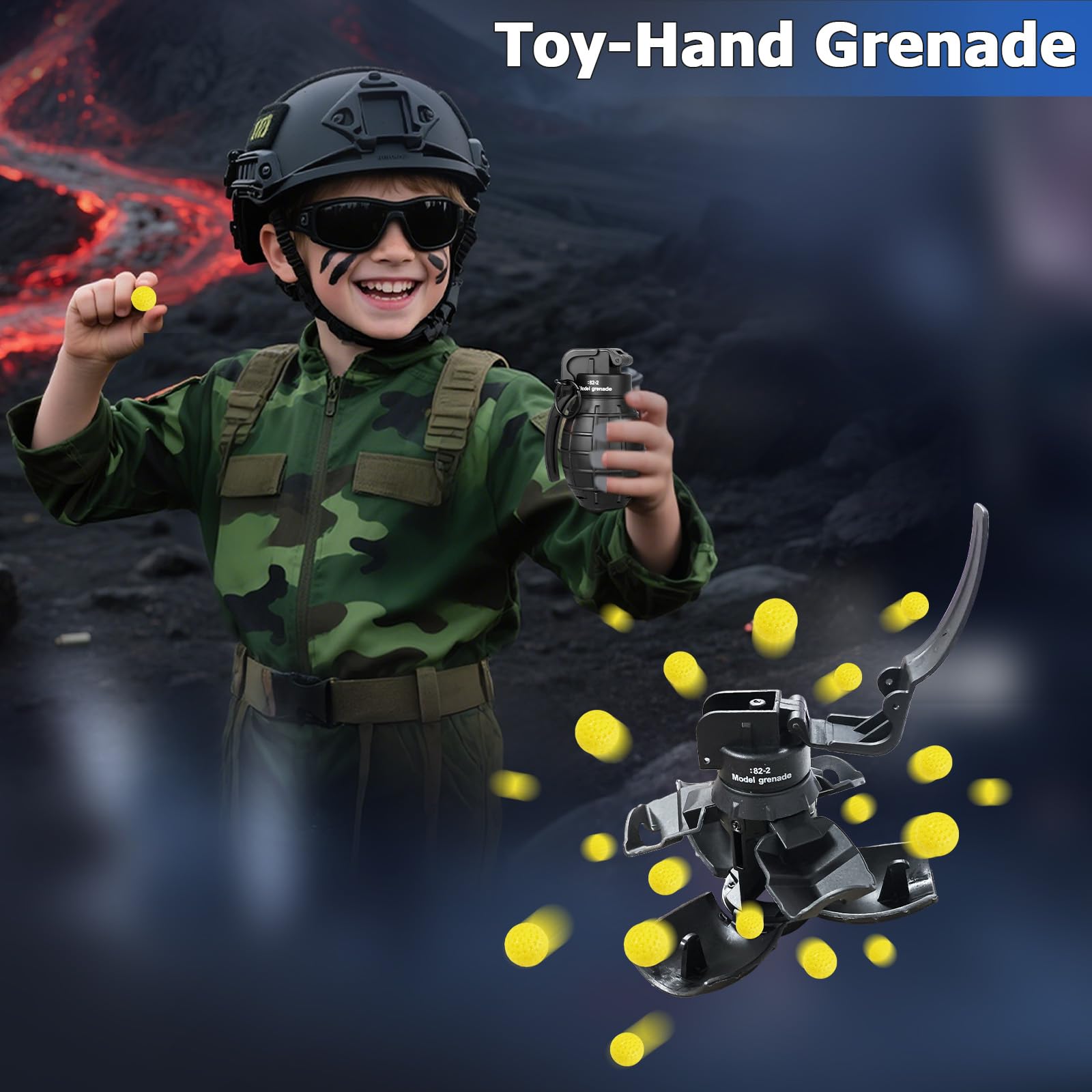 KalaDuck grenade pins and foam balls, reusable for ongoing CS battles.