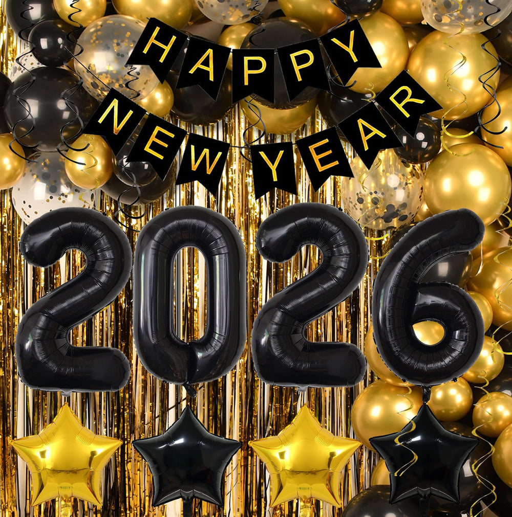 Kalor 2026 jumbo number balloons create a bold NYE focal point
