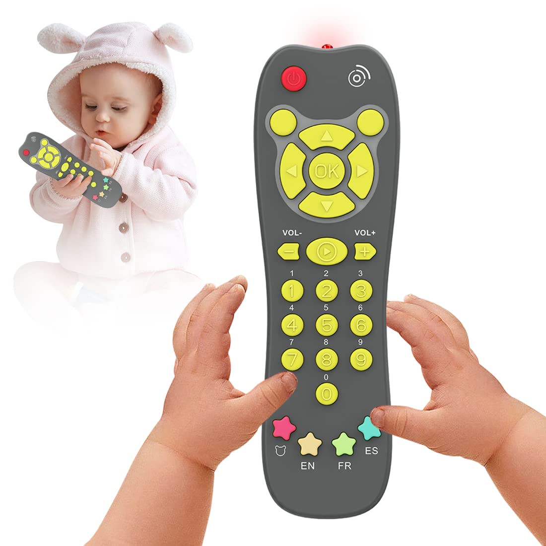 KALUYA Baby Remote Toy front view highlights a realistic design for imaginative pretend play.