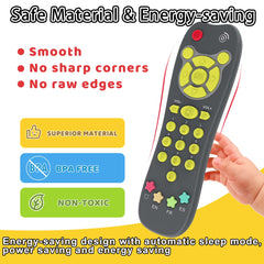 KALUYA Baby Remote Toy light and sound features brighten playtime and stimulate senses.