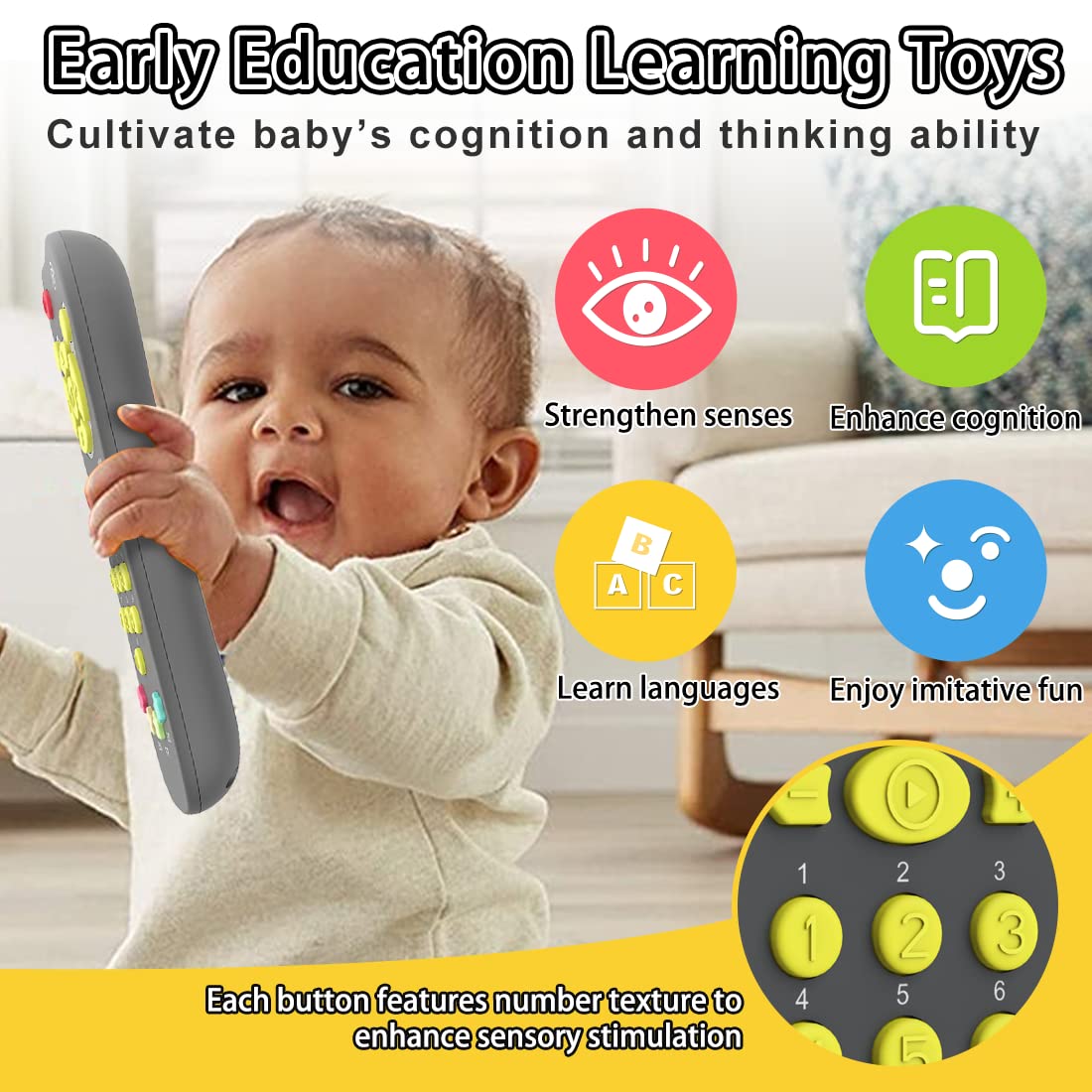 KALUYA Baby Remote Toy made with BPA-free plastic for safe play.