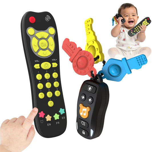 KALUYA baby toy car keys set with colorful buttons for pretend play and motor skills.