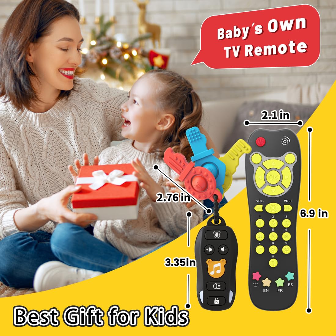 KALUYA multilingual toy remote teaches English, Spanish, and French through playful interaction.