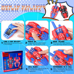 Kalyrart Spider Walkie Talkie with adjustable lanyards for active play