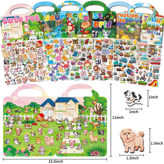 Kalysky sticker book forest world invites storytelling with reusable stickers.