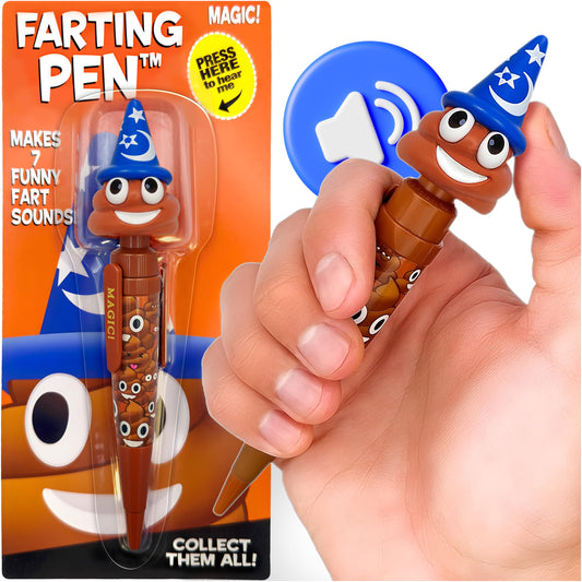 Kamhi World farting poop pen with sounds for Easter laughs.