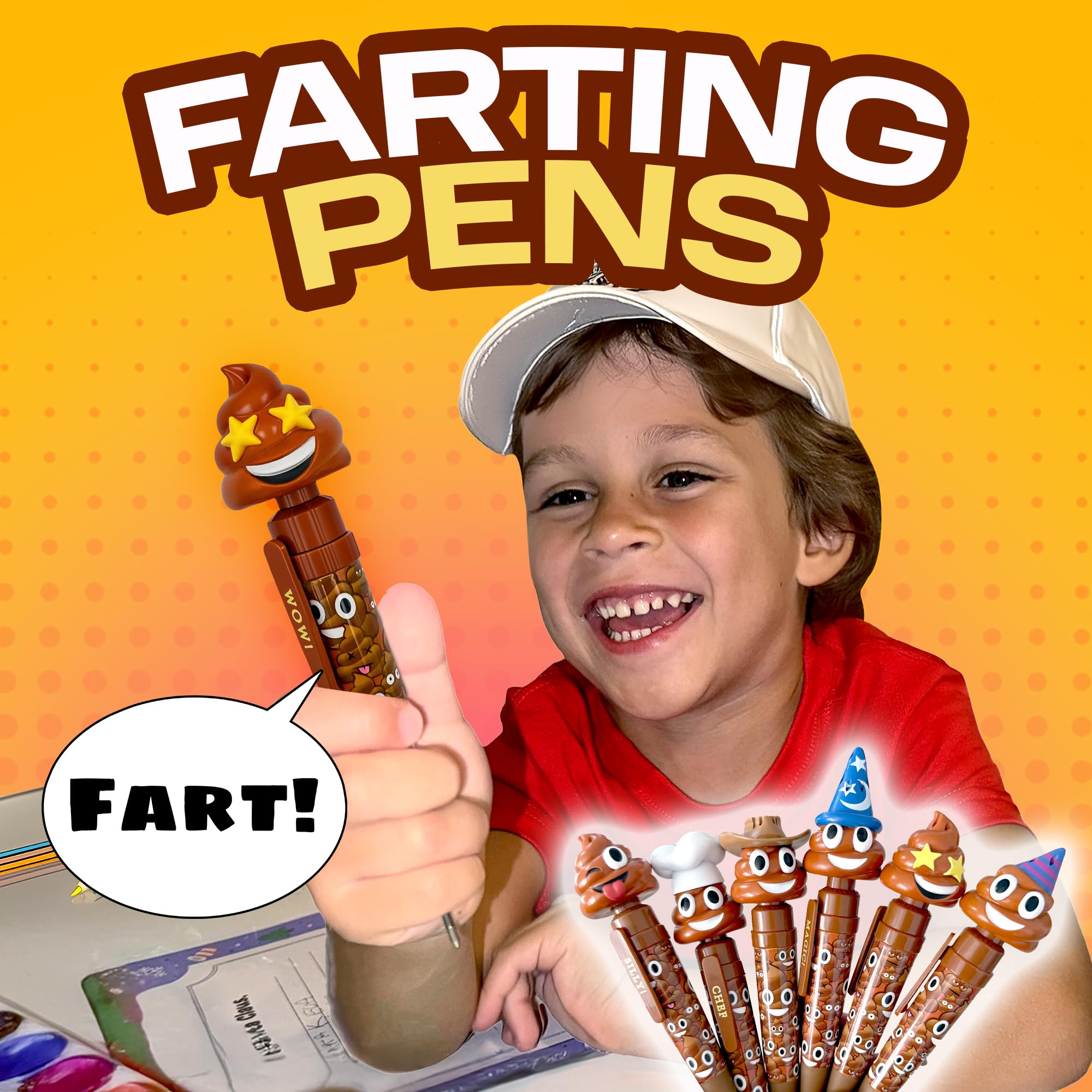 Kamhi World farting poop pen with multiple sounds variety