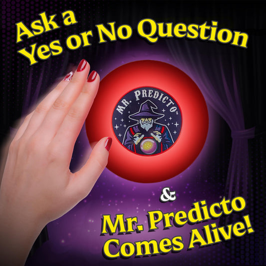 Kamhi World Mr. Predicto LED color-changing effects enhance Easter celebration vibes.