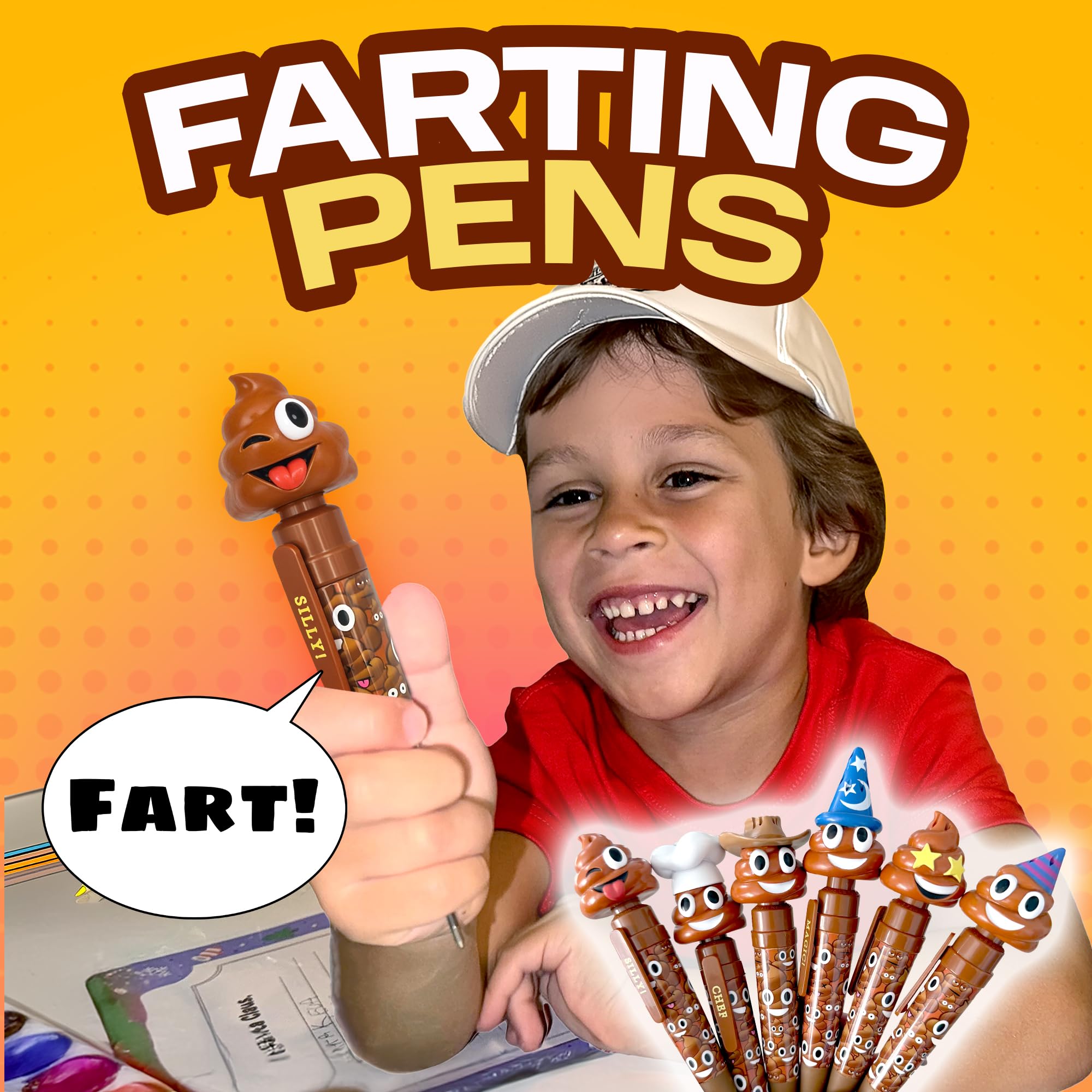 Kamhi World poop pen with winky eyes sparks laughs at parties and school events