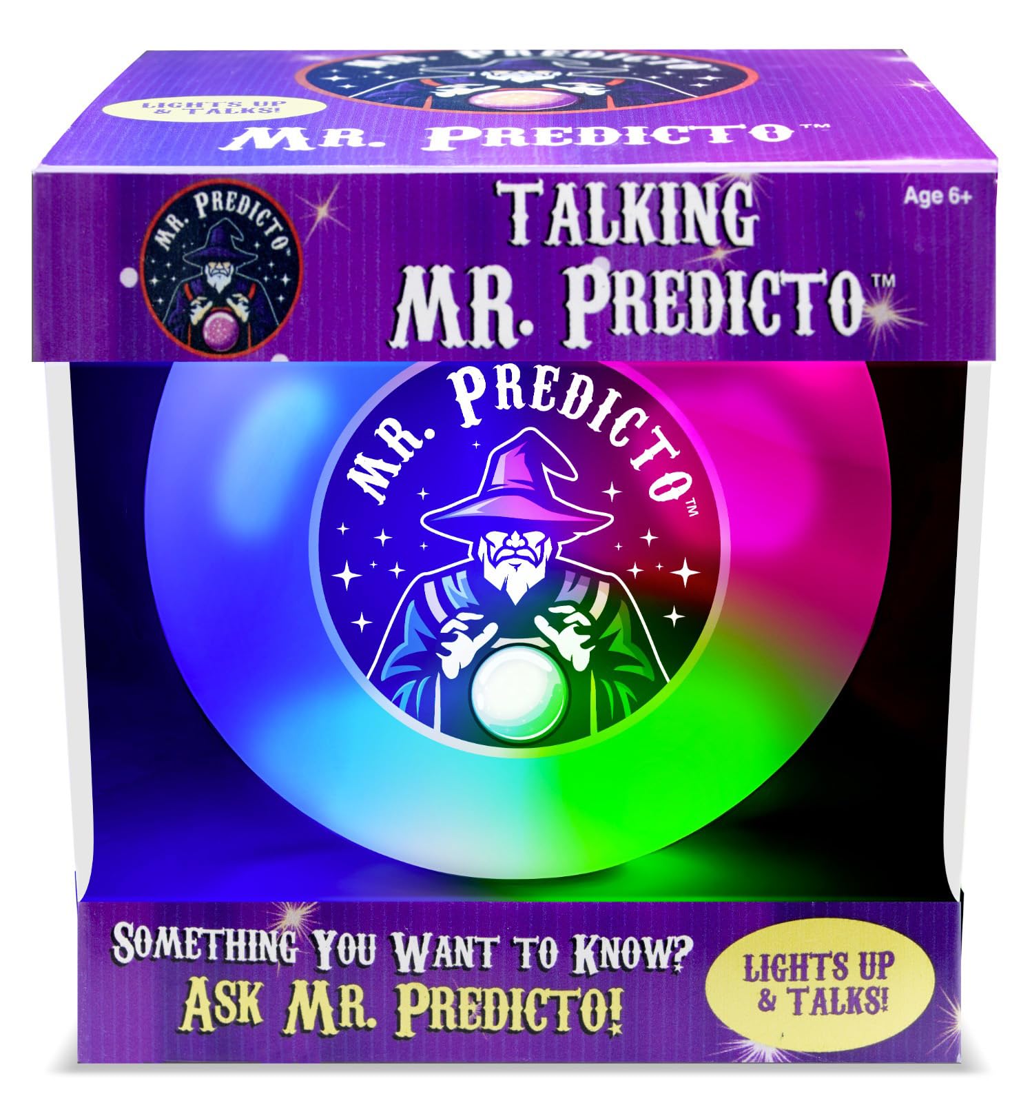 Kamhi World Talking Mr. Predicto crystal ball glows for playful fortune-telling fun.