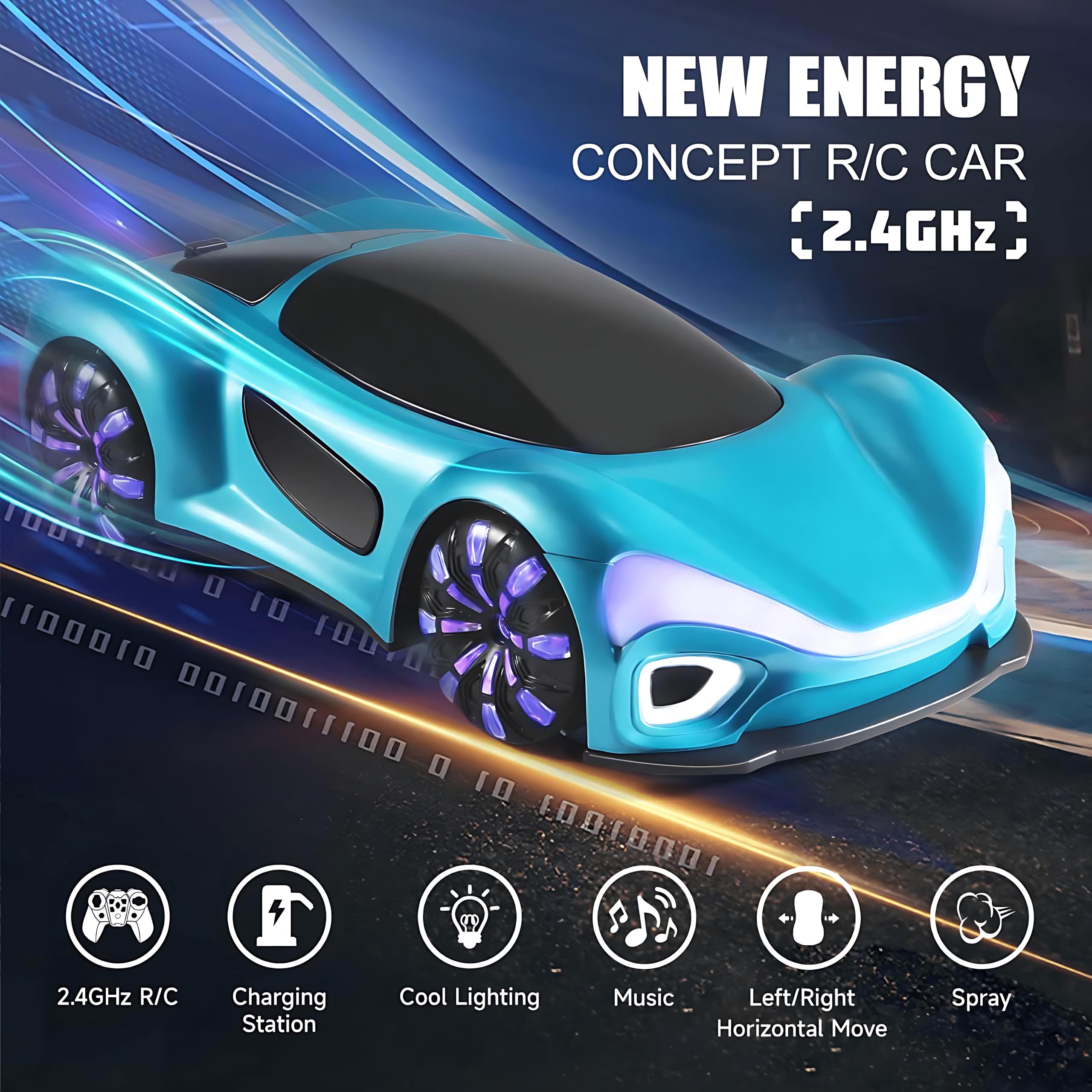 KANG DI LA RC car with wireless controller for precise steering