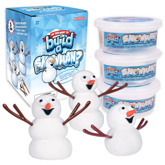 Kangaroo Snowman Kit foam putty for safe, creative winter crafts