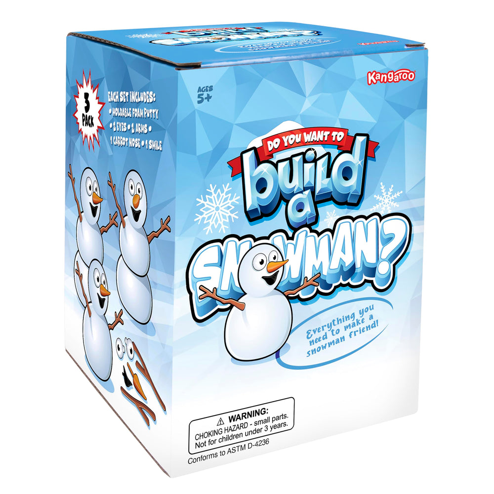 Kangaroo Snowman Kit kids crafting session for family fun