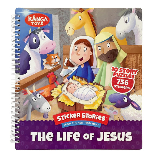 KangaToys Life of Jesus sticker stories cover sparks curiosity and faith-inspired creativity.