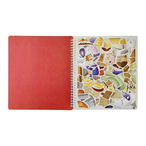 KangaToys sturdy spiral binding keeps pages flat for easy use.