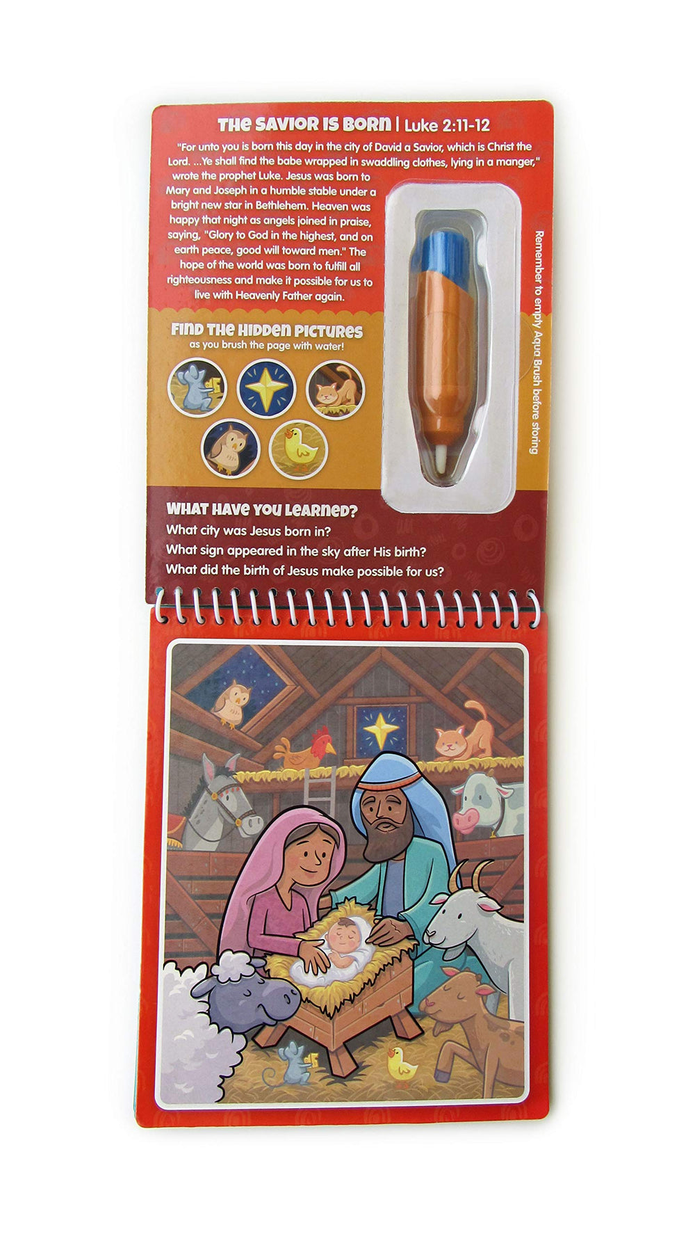 KangaToys Water Reveal Bible baptism by John scene invites reflective, calm play.