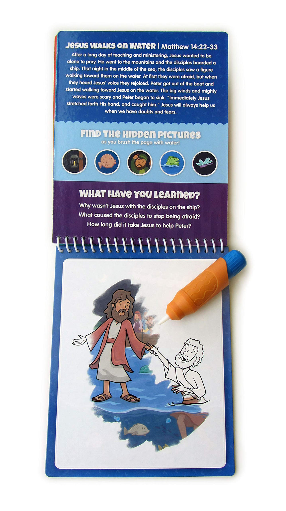 KangaToys Water Reveal Bible resurrection scene fosters thoughtful discussion and reflection.