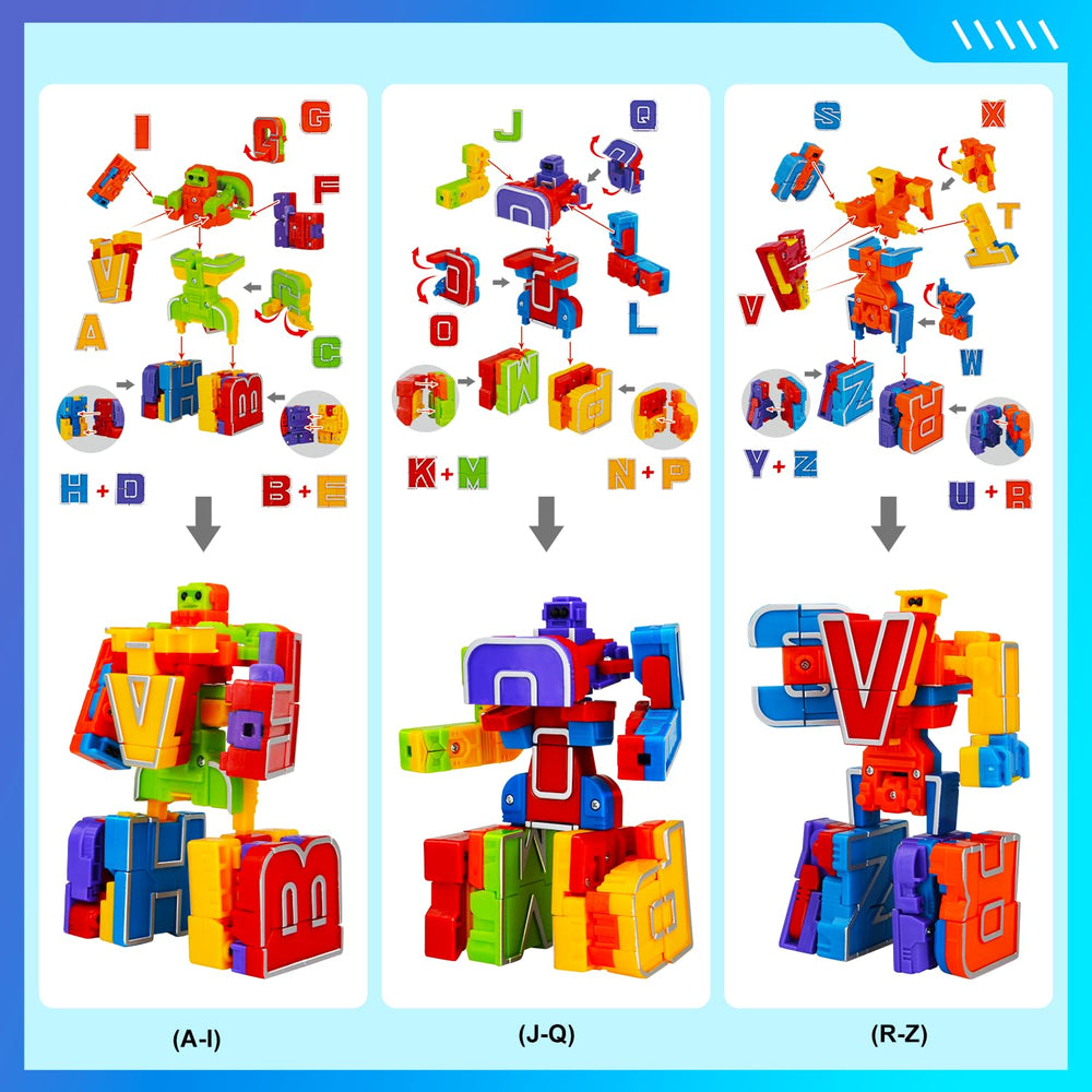 Kannove Alphabots durable materials built for long lasting play