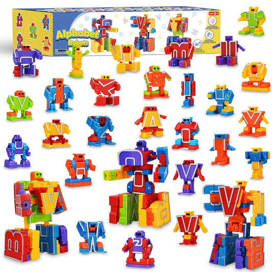 Kannove Alphabots transformable letter A robot aids early letter recognition during play.