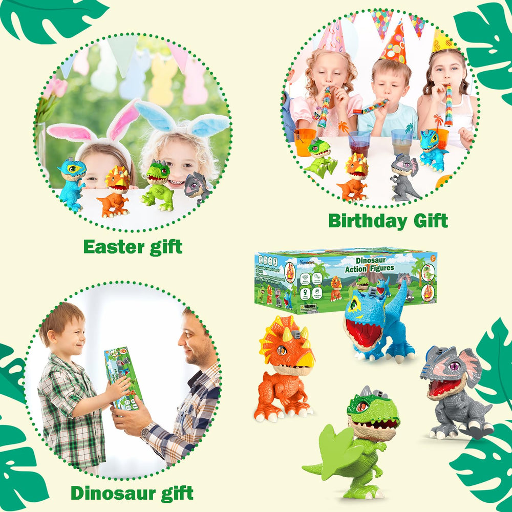 Kannove educational dinosaur toys, perfect as birthday or classroom rewards.