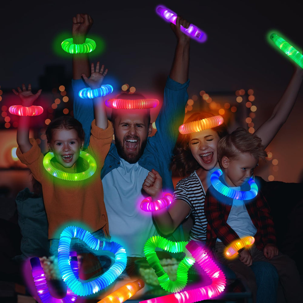 Kannove Glow Sticks Blue Crown—fun wearable for events and photos