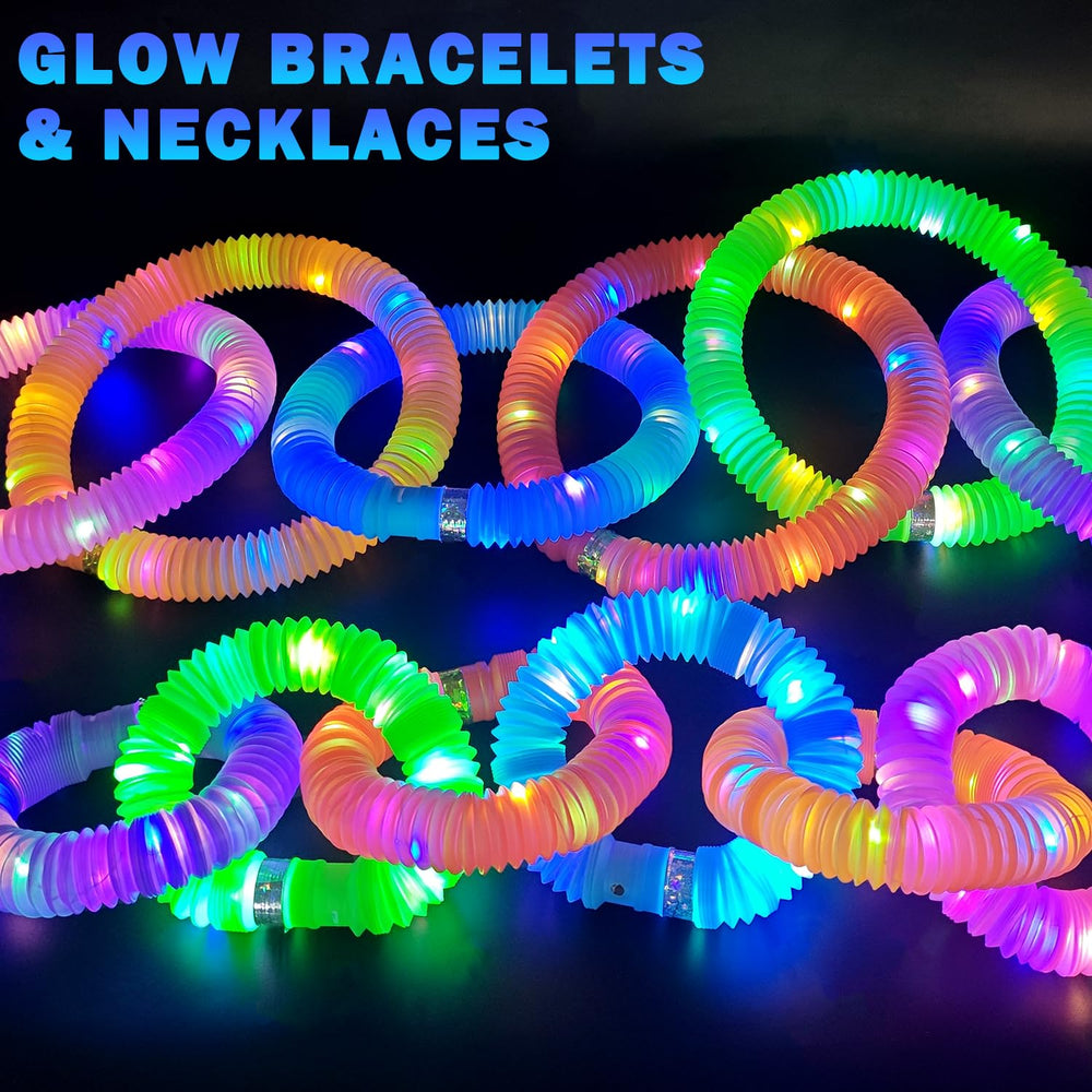 Kannove glow sticks with mode options for quick flicker, slow pulse, or steady light