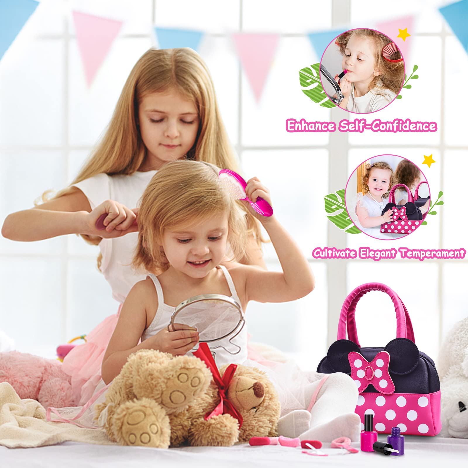 Kaodezhu pretend purse phone and sunglasses inviting role-play with friends