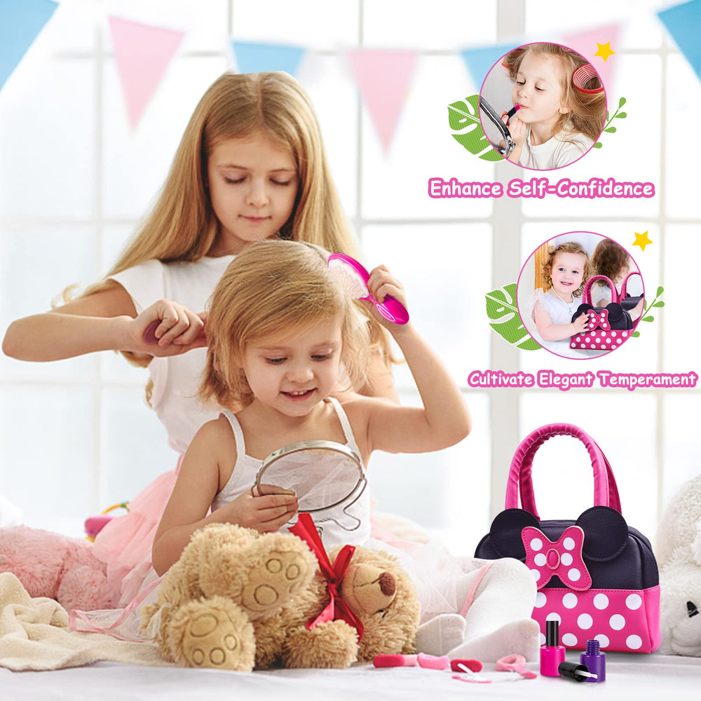 Kaodezhu pretend purse phone and sunglasses inviting role-play with friends