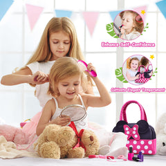 Kaodezhu pretend purse phone and sunglasses inviting role-play with friends