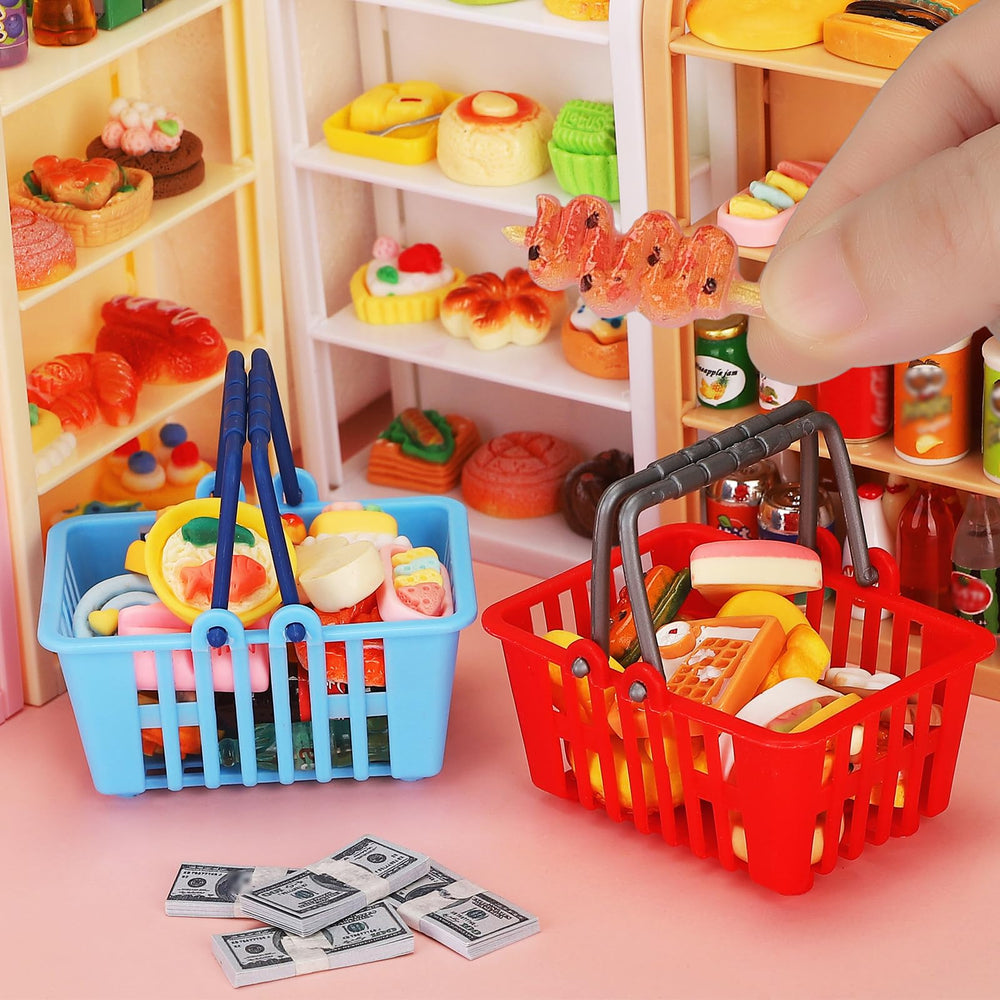 Kapeiluo miniature display set perfect for dollhouse kitchen and decor.