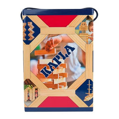 KAPLA family-building session on a table fostering teamwork