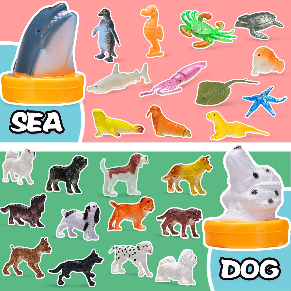 KarberDark farm animals bucket supports storytelling and role-play at home.