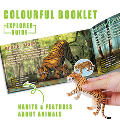 KarberDark zebra figure adds realistic patterns for engaging play.