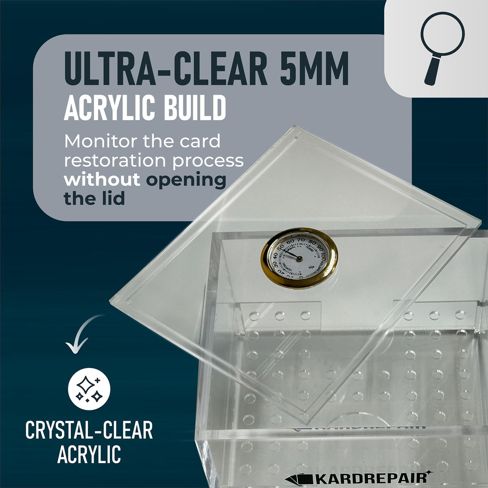 Kardrepair space-saving tray design with finger-safe cutouts.