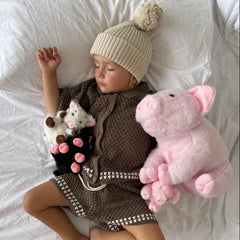Karister 16-inch pig stuffed animal designed for cuddling